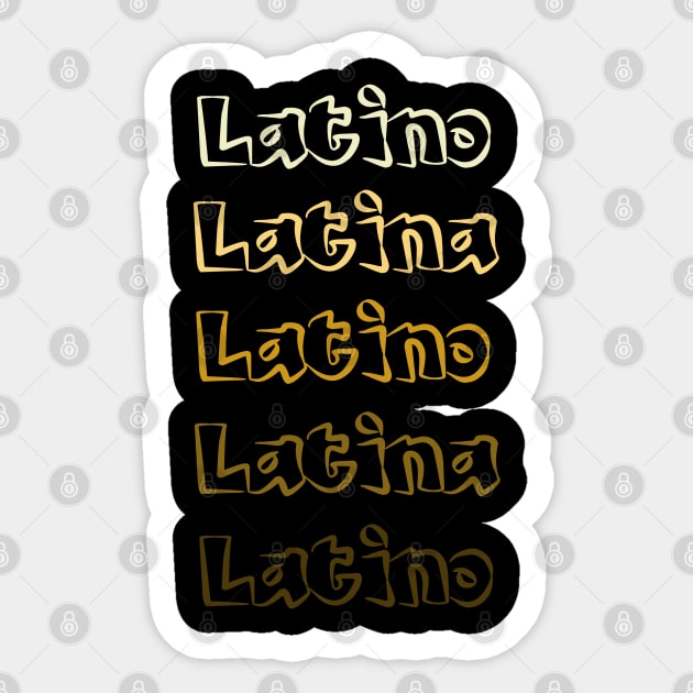 Latino/Latina Hispanic Heritage Ombre Sticker by KayBee Gift Shop